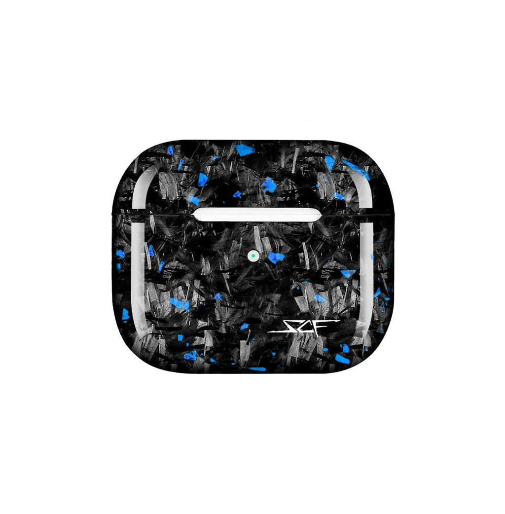Apple AirPods | Blue Flake Forged Carbon Fiber Case
